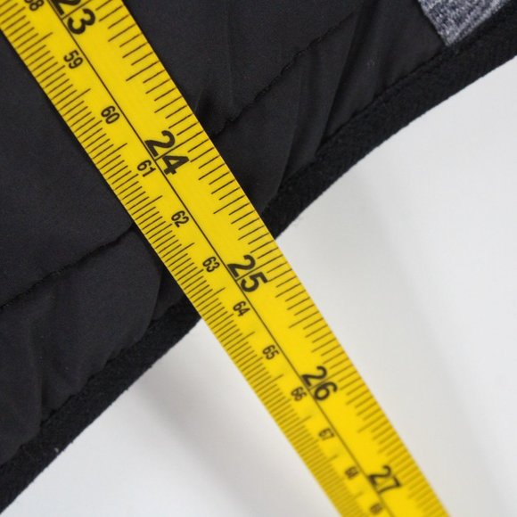 M&S Collection Quilted Vest Womens Black / Gray Full Zip Sportswear Medium M - Picture 9 of 10